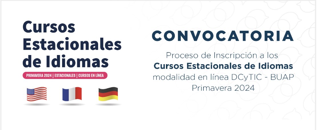Pie de foto: Convocatoria Primavera 2024, BUAP 