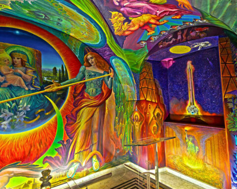Pie de Foto: E. Fuchs. Apocalipsis. Chapel St. Egid, Klagenfurt/Foto: Otto Rapp