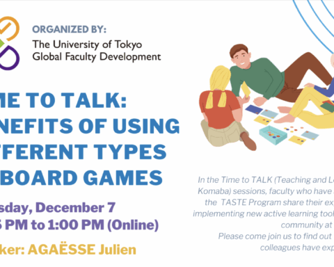 Time to TALK: Benefits of Using Different Types of Board Games 2023/ Universidad de Tokio