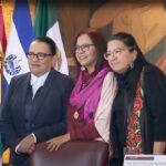 Pie de Foto: Rosa Icela Rodríguez, Leticia Ramírez Amaya y Nashieli Ramírez Hernández